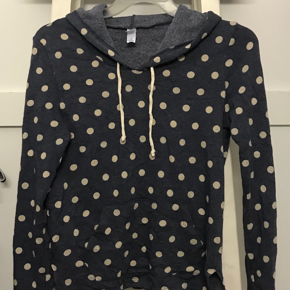 SOLD*** Super soft blue polka dot sweater